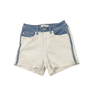 Judy Blue Women's White‎ and blue Denim Shorts Size Small